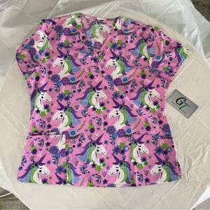 GT PERFORMANCE Nursing Nurse’s Scrubs Scrub Top XL